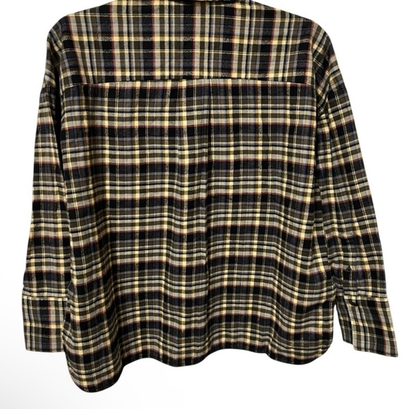 Everlane Oversized Plaid Boxy Flannel Shirt Size Medium New - Picture 6 of 12